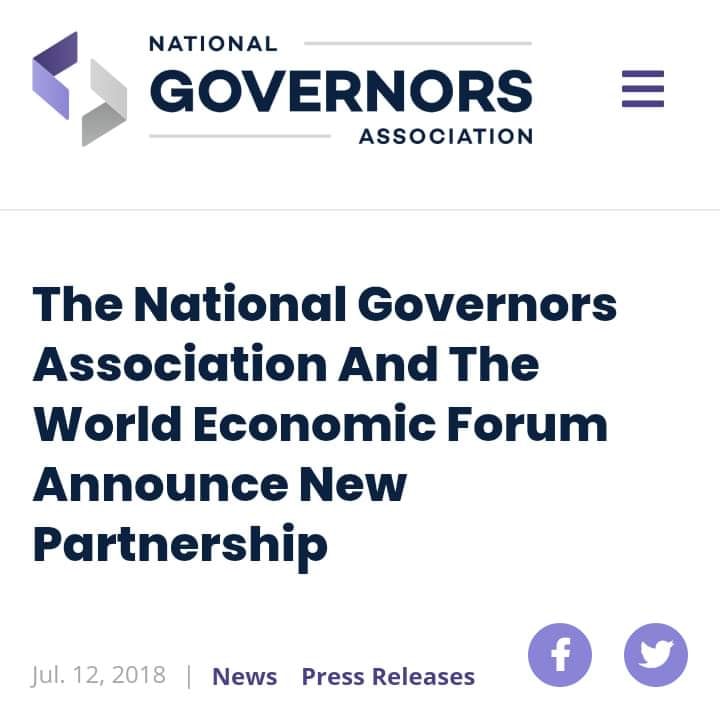 nga national governor's association partners with wef world economic forum