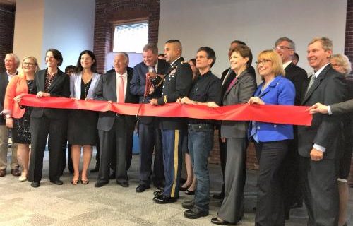 armi biofab ribbon cutting