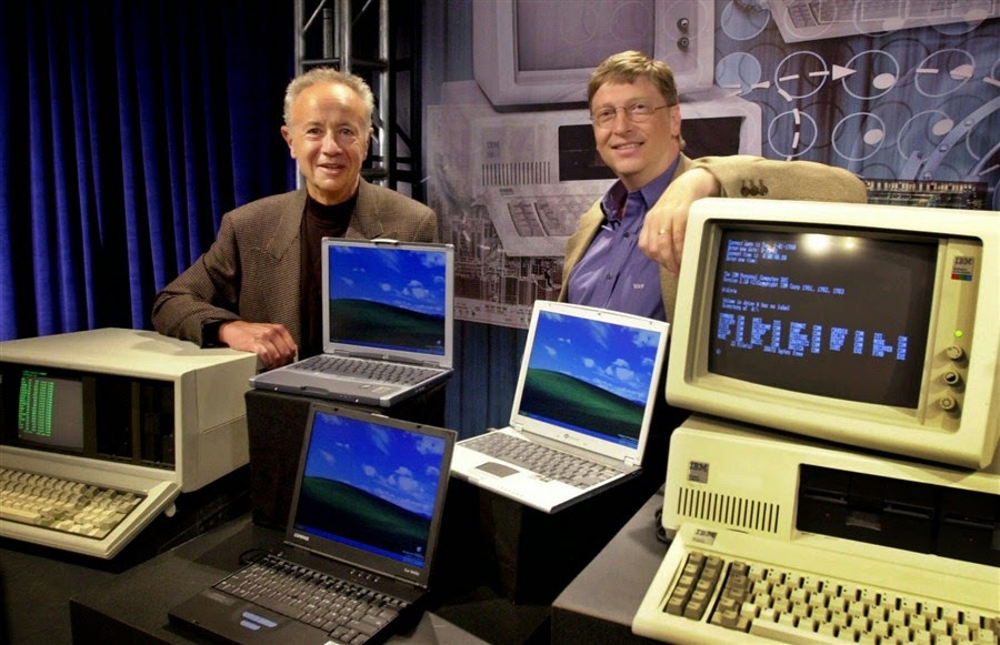 Bill Gates working with IBM