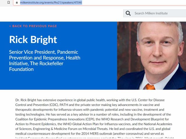 CDC, Rockefeller, Bill Gates & Klaus Schwab