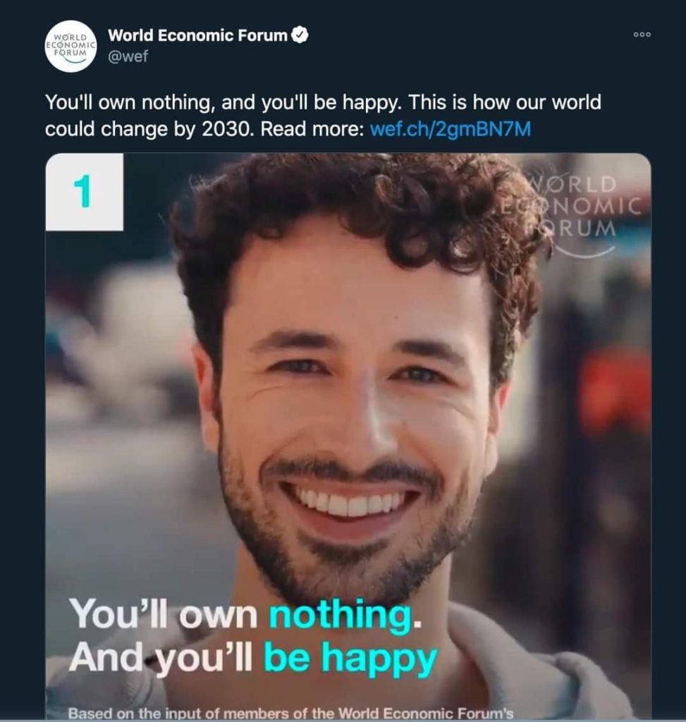 WEF Youll own nothing and youll be happy