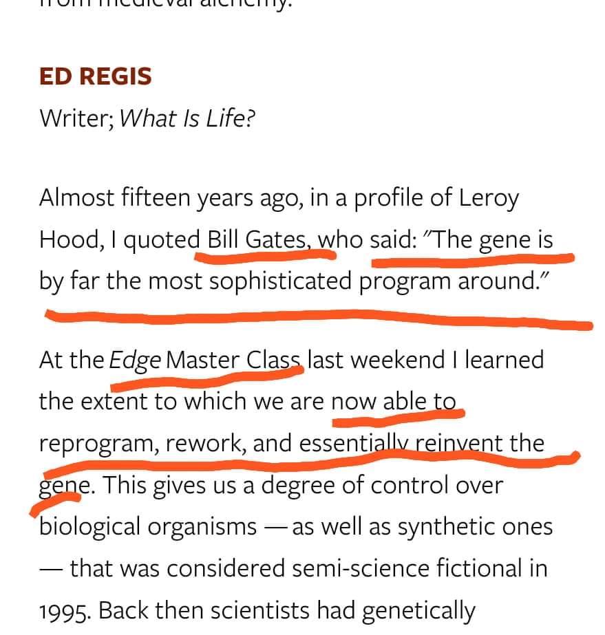 Gates Quote Gene Editing Edge Master Class 2008
