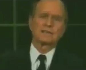 George Bush Announces NWO