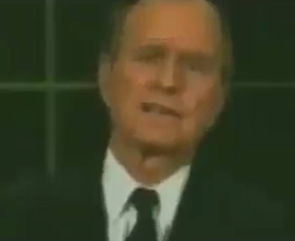 George Bush Announces NWO