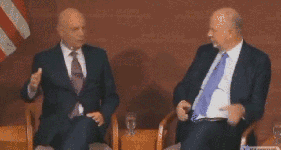 KLAUS SCHWAB: "WE PENETRATE THE CABINETS.."