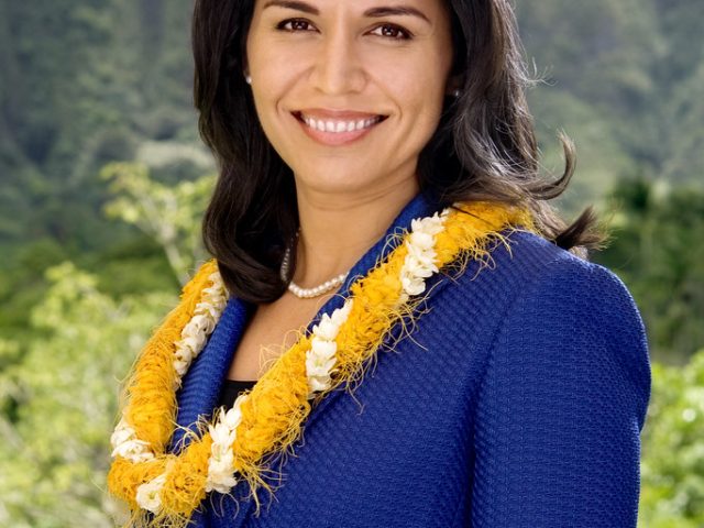 Why was Tulsi Gabbard scrubbed from the World Economic Forum website this month?