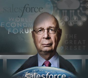 Salesforce and World Economic Forum WEF Klaus Schwab